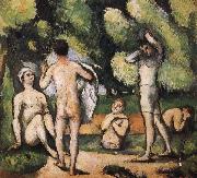 Paul Cezanne were five men and Bath Spain oil painting artist